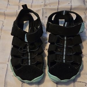 Black and Blue Athletic Sandals